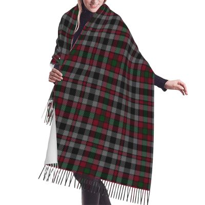 LMNSWDA Old Scotsman Clan Borthwick Tartan Plaid Women's Fashion Cashmere Feel with Tassel Large scarf warm party shawl Wraps