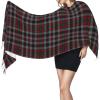 LMNSWDA Old Scotsman Clan Borthwick Tartan Plaid Women's Fashion Cashmere Feel with Tassel Large scarf warm party shawl Wraps view 3
