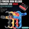 ZSHJGJR 3 Fingers Bow Release Aid - Aluminium Archery Release Trigger, Compound Bow Release Trigger, Thumb Release for Compound Bow Accessory (Red) view 2