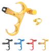 ZSHJGJR 3 Fingers Bow Release Aid - Aluminium Archery Release Trigger, Compound Bow Release Trigger, Thumb Release for Compound Bow Accessory (Yellow) view 1