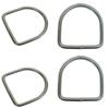 40mm Height Marine Stainless Steel 5/16" D-Ring 800 Lbs Welded D Ring 4 Pcs view 1