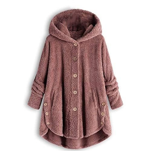 Cdiecer Maternity Winter Coat Comfy Wool Coats With Pockets 2023 Warm Fleece Plush Zipper Hooded Jacket Womens Coats Winter Sweater Coats For Women Warm Jackets For Women Fleece Cardigans For