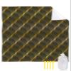 Gsypo Beach Blanket Waterproof Sandproof 108x84, Abstract Geometric Gradient Brown Retro Pattern Oversized Beach Mat with 4 Corner Sand Pocket & 4 Stakes, Outdoor Picnic Mat for Camping Travel view 1