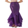 Miutii Women Mermaid Tail Costume Cosplay Party Sparkling Panel Sequin Skirt Halloween Fancy Dress Purple XX-Large view 2