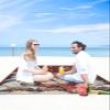 Gsypo Beach Blanket Waterproof Sandproof 118x108, Christmas Cute Snowman Red Buffalo Plaid Oversized Beach Mat with 4 Corner Sand Pocket & 4 Stakes, Outdoor Picnic Mat for Camping Travel view 4