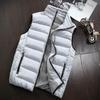 RTRDE Jacket, Outdoor Casual Stand Collar Padded Vest Coats Men Bubble Vest Brown Puffer Slim Quilted Vest Golf Men's Medium Vests Outerwear Jacket Mens Travel Vest Jacket Vest (L, Gray) view 3