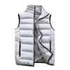 RTRDE Jacket, Outdoor Casual Stand Collar Padded Vest Coats Men Bubble Vest Brown Puffer Slim Quilted Vest Golf Men's Medium Vests Outerwear Jacket Mens Travel Vest Jacket Vest (L, Gray) view 4
