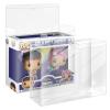 Clear Plastic Protector Case for 2-Pack-Funko-Pop Figures, Protector Case Compatible with Funko Pop 2-Pack Figures Boxes- 5 Pack view 1
