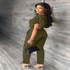 AIIYYQB Sexy Summer Two Piece Sets for Women Dressy Crop Top Elegant Vacation Brunch Pants Suit Going Out Outfit view 4