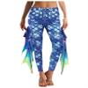 Miutii Women's Mermaid Cosplay Yoga Pants Fish Scales 3D Printed Bottoms Leggings Tight Costume Blue Small view 2
