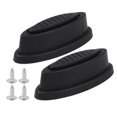 BQLZR Luggage Bracket Side Stud Foot Replacement Black Feet Pad for Suitcase Pack of 2