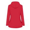 NaRHbrg Women Solid Rain Jackets Windproof Hooded Active Windbreaker view 3