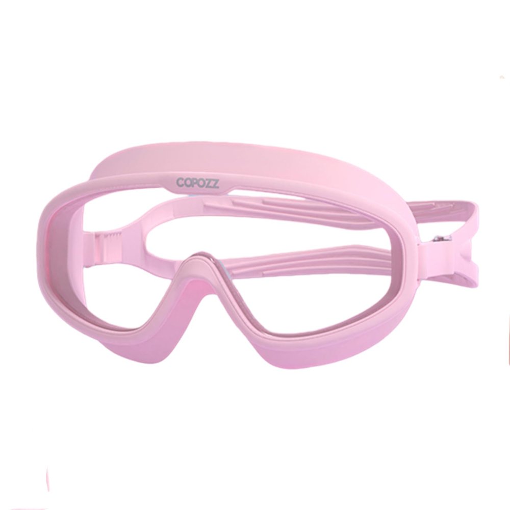 COPOZZ Kids Goggles for Swimming 8-12, Youth Wide View Anti Fog No Leak Clear Swim Goggles for Boys Girls Pool Beach