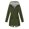 NaRHbrg Women Solid Rain Jackets Windproof Hooded Active Windbreaker view 1