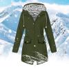 NaRHbrg Women Solid Rain Jackets Windproof Hooded Active Windbreaker view 2