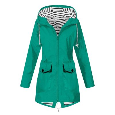 NaRHbrg Women Solid Rain Jackets Windproof Hooded Active Windbreaker