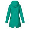 NaRHbrg Women Solid Rain Jackets Windproof Hooded Active Windbreaker view 3