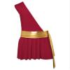Moggemol Men's One Shoulder Ancient Greek God Lingerie Roman Spartan Knight Warrior Costume Cosplay Outfits B#Burgundy03 Large view 3