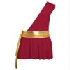 Moggemol Men's One Shoulder Ancient Greek God Lingerie Roman Spartan Knight Warrior Costume Cosplay Outfits B#Burgundy03 Large view 4