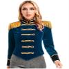 Eandarui Women's Magician Costume Tassel Jacket Coat Circus Ringmaster Ring Master Tailcoat Jacket Dark Blue 3X-Large view 4