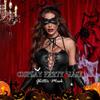 BODIY Halloween Masquerade Mask Black Leather Mask Eye Mask for Women view 2
