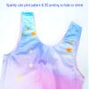 Domusgo Girls Gymnastics Leotards Size 3t 4t Blue Purple Star Sparkle One Piece Unitards view 4