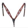Western Headstall Breast Collar Reins Set Leather Hand Carved Tooled Equestrian Trail Horse Saddle Tack Set Full Cob Pony ST-HTS-038 (Pony) view 3