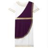 ACSUSS Mens Halloween Ancient Greek Toga Dress Up Costumes Short Sleeve Retro Gold Cosplay Roman Robe Purple 3X-Large view 4