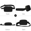 Frenou Waist Pack for Running Fanny Pack forWomen and Men Gift and Men Crossbody Belt Bag Bum Bag with Adjustable Strap for Sports Black+Wood Grey view 2