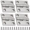 Laorde 316 Stainless Steel Hinges Marine Grade 1.5" x 1.5" Heavy Duty Boat Hatch Hinge (40 mm X 40 mm) 4 Pack Casting Cabinet Door Hinge with Screws view 1