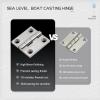 Laorde 316 Stainless Steel Hinges Marine Grade 1.5" x 1.5" Heavy Duty Boat Hatch Hinge (40 mm X 40 mm) 4 Pack Casting Cabinet Door Hinge with Screws view 4