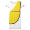 ACSUSS Mens Halloween Ancient Greek Toga Dress Up Costumes Short Sleeve Retro Gold Cosplay Roman Robe Yellow X-Large view 4