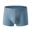SWJGLITTR Men's Middle Waist Breathable Underwear Solid Boxer Briefs Cotton Comfortable Underpants (Blue A 1pc,3X-Large) view 1