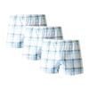 SWJGLITTR Men's Waist Printed Boxer Briefs Ice Silk Breathable Underwear Loose Quick-Drying Arrow Shorts (Blue A 3pc,X-Large) view 1