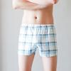 SWJGLITTR Men's Waist Printed Boxer Briefs Ice Silk Breathable Underwear Loose Quick-Drying Arrow Shorts (Blue A 3pc,X-Large) view 2