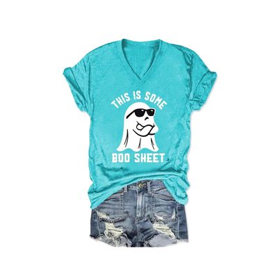 This is Boo Sheet Ghost Retro Halloween Costume T-Shirt This is Some Boo Sheet Hoodies Halloween Sweatshirts for Women This is Boo Sheet Shirt Vintage Cute Graphic Tshirt Plus Size 5XL