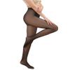 Bontierie Fleece Lined Fake Translucent Pantyhose For Women Black High-waisted Winter Warm Sheer Thick Tights view 1