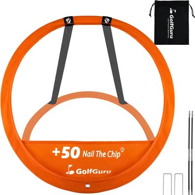 Golfguru Golf Chipping Net with Portable Carry Bag, Golf Practice Chipping Pop Up Net for Short Game Focus, Hone Ability to Hit Precise Shots