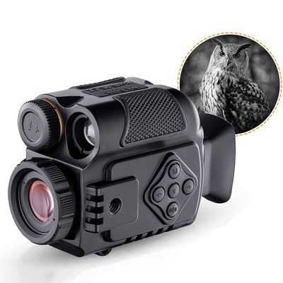 Digital Night Vision Monocular 5X HD Digital Zoom 656ft/200m Viewing Scope Portable Infrared Camera with 1.5" TFT Screen and 32GB TF Card Take HD Photos/Videos for Hunting Adventure Camping,Black