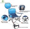 ALPHA CAMP 2 Pack Low Profile Camping Beach Chair Portable Lawn Chairs Folding Support 300 LBS Collapsible Chair with Cup Holder for Outdoor view 4