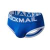 JOCKMAIL Men's Cotton Boxer Underwear Jockstrap Bottomless Mens Backless Trunks Brief Shorts (M, 307Blue) view 1