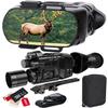 inBEKEA Night Vision Monocular, 1-24X Zoom Digital HD Infrared Night Vision Goggles Vision Distance 1640ft DIY Night Vision for Night Hunting FHD Handheld Night Camera for Adults with 64GB SD Card view 1
