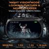 inBEKEA Night Vision Monocular, 1-24X Zoom Digital HD Infrared Night Vision Goggles Vision Distance 1640ft DIY Night Vision for Night Hunting FHD Handheld Night Camera for Adults with 64GB SD Card view 2