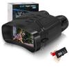 inBEKEA Night Vision Binoculars, 1080p Full HD 5X Digital Zoom 656 ft/200M Viewing Range Digital Infrared Night Vision Goggles with 3" LCD Screen Take HD Photos/Videos for Hunting Military Camping view 1