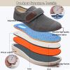 bumuam Extra Wide Walking Edema Sneakers,Adjustable Closure for Arthritis Swollen Edema Plantar Fasciitis Swollen Feet Walking Shoes Men 12 view 3