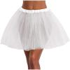 Women's Tutu Skirt Layered Tulle Ballet Halloween Ruffle Vintage Style Lightweight Dress Up Teen Puffy Dance Rave Skirt White view 1