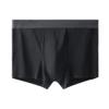 SWJGLITTR Men's Seamless Middle Waist Boxer Briefs Breathable Underwear 3D Stereoscopic Elastic Underpants (Black 1pc,Large) view 1