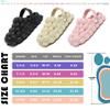 JSWEI Massage Bubble Slides for Women Men - Gym House Shower Bedroom Slippers - Foot Massage Reflexology Sandals for Ladies - Soft Relief Pink view 2