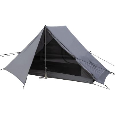 OneTigris HILLRIDGE Backpacking Tent, Waterproof Windproof 2 Person Tent, 20D SIL-Coated Nylon, Single Layer, Ultralight 3 Season Tent for Camping Hiking Canoeing Travel (Wolf Gray)