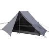 OneTigris HILLRIDGE Backpacking Tent, Waterproof Windproof 2 Person Tent, 20D SIL-Coated Nylon, Single Layer, Ultralight 3 Season Tent for Camping Hiking Canoeing Travel (Wolf Gray) view 1